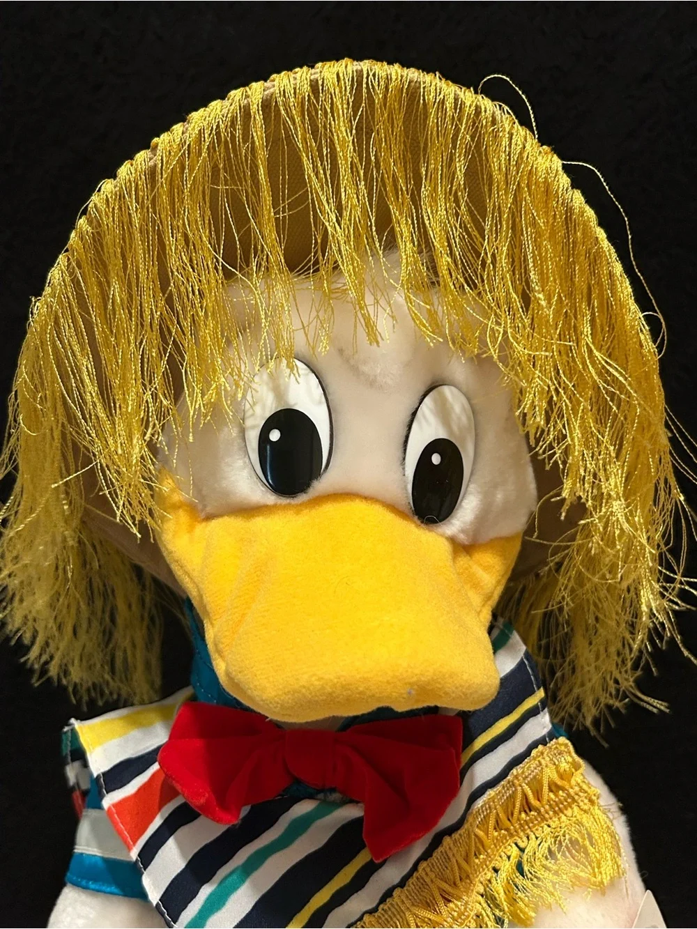 Vintage Disneyland Three Caballeros Donald Duck Plush 16 Mexico Disney